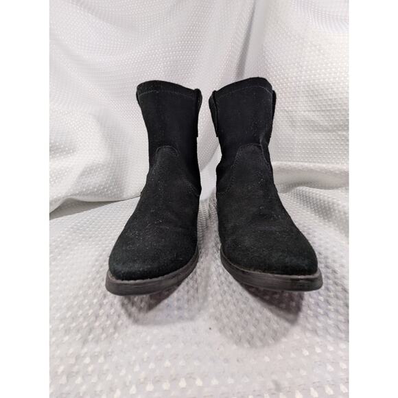ZIGI SOHO! BLACK GENUINE SUEDE LEATHER WESTERN CUT NY COOL ANKLE BOOTS! SZ 8M - Picture 6 of 9